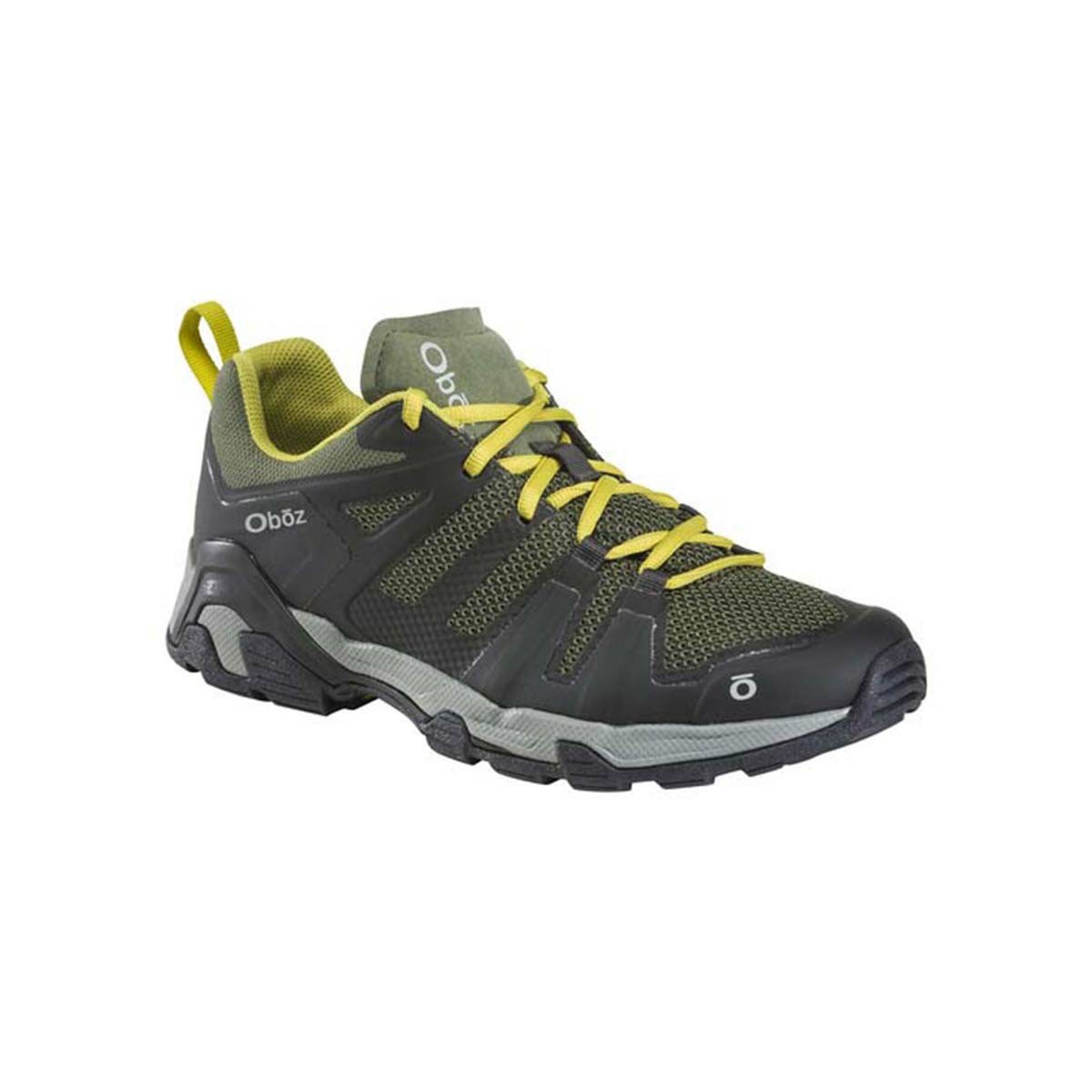 Men's Oboz Arete Low Hiking Shoes Black / Green | QU6813057