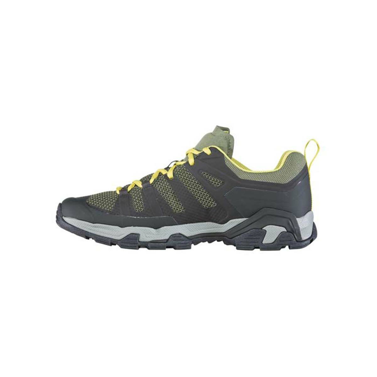 Men's Oboz Arete Low Hiking Shoes Black / Green | QU6813057