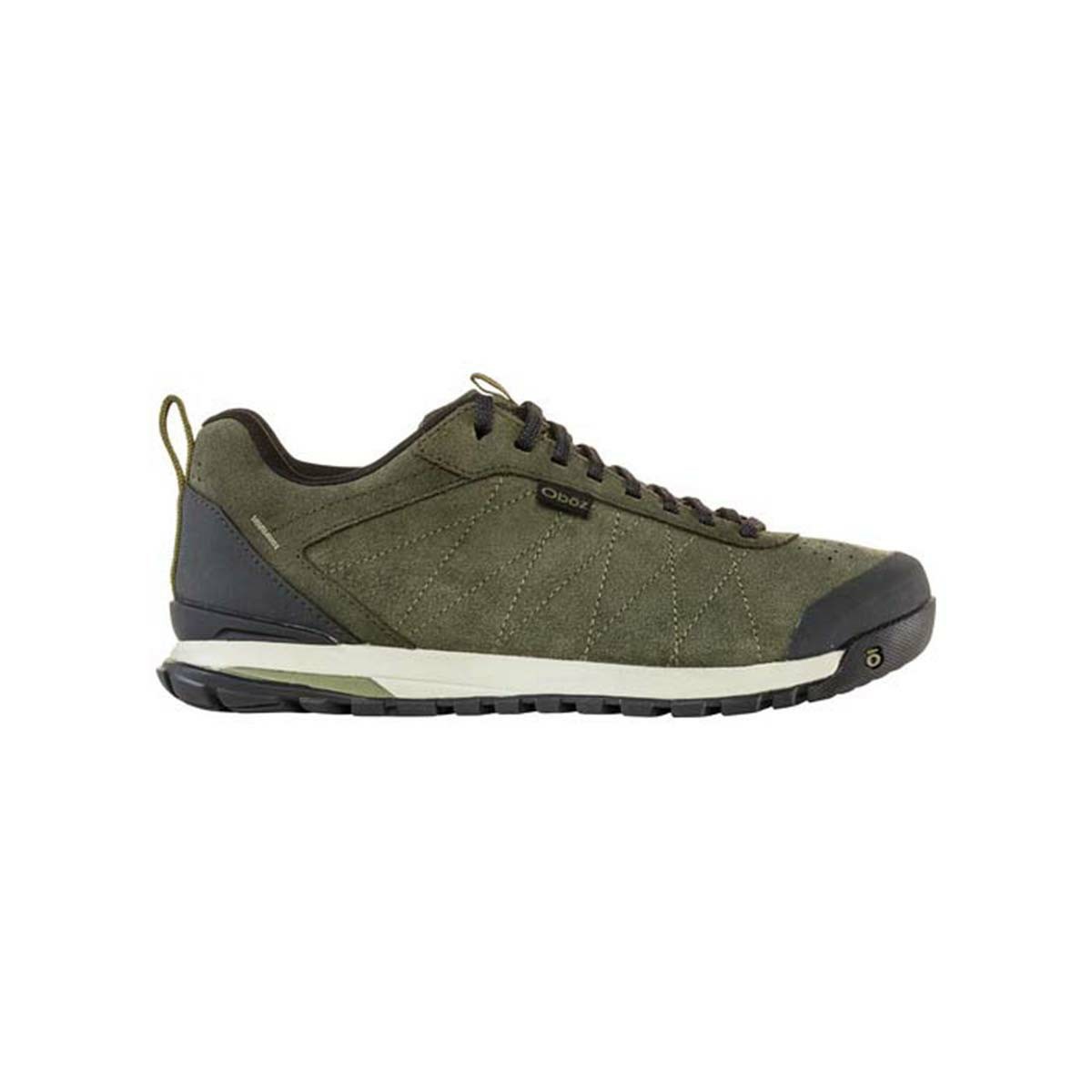 Men's Oboz Bozeman Low Leather Walking Shoes Olive | DH5384960