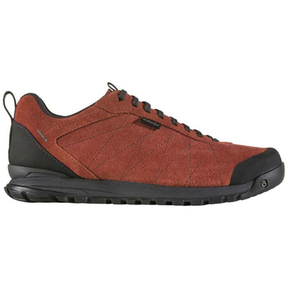 Men's Oboz Bozeman Low Leather Walking Shoes Dark Red | KC4301698