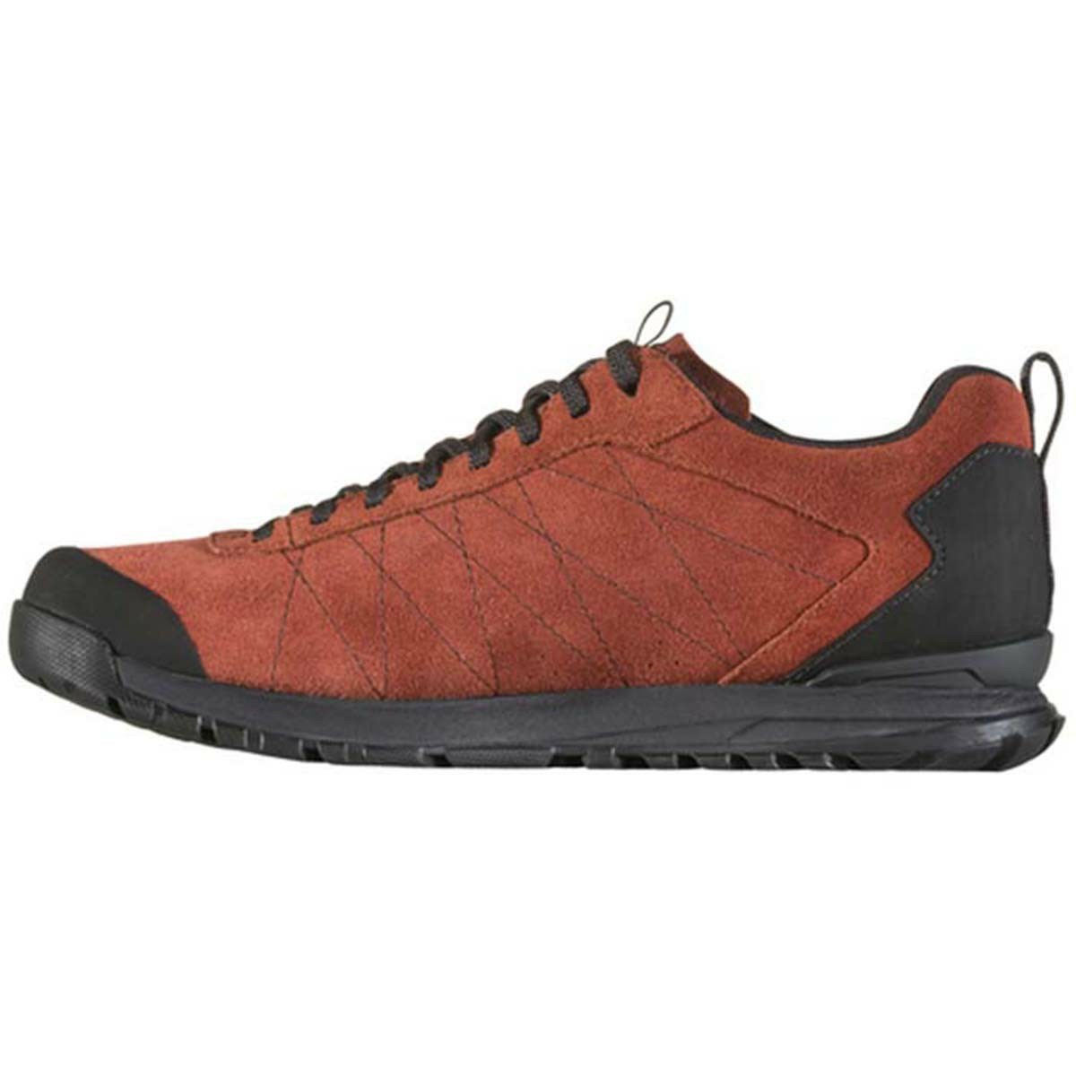 Men's Oboz Bozeman Low Leather Walking Shoes Dark Red | KC4301698