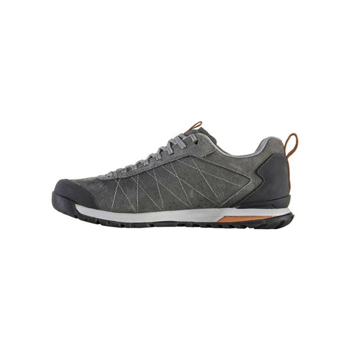 Oboz Walking Shoes For Sale - Mens Bozeman Low Leather Grey