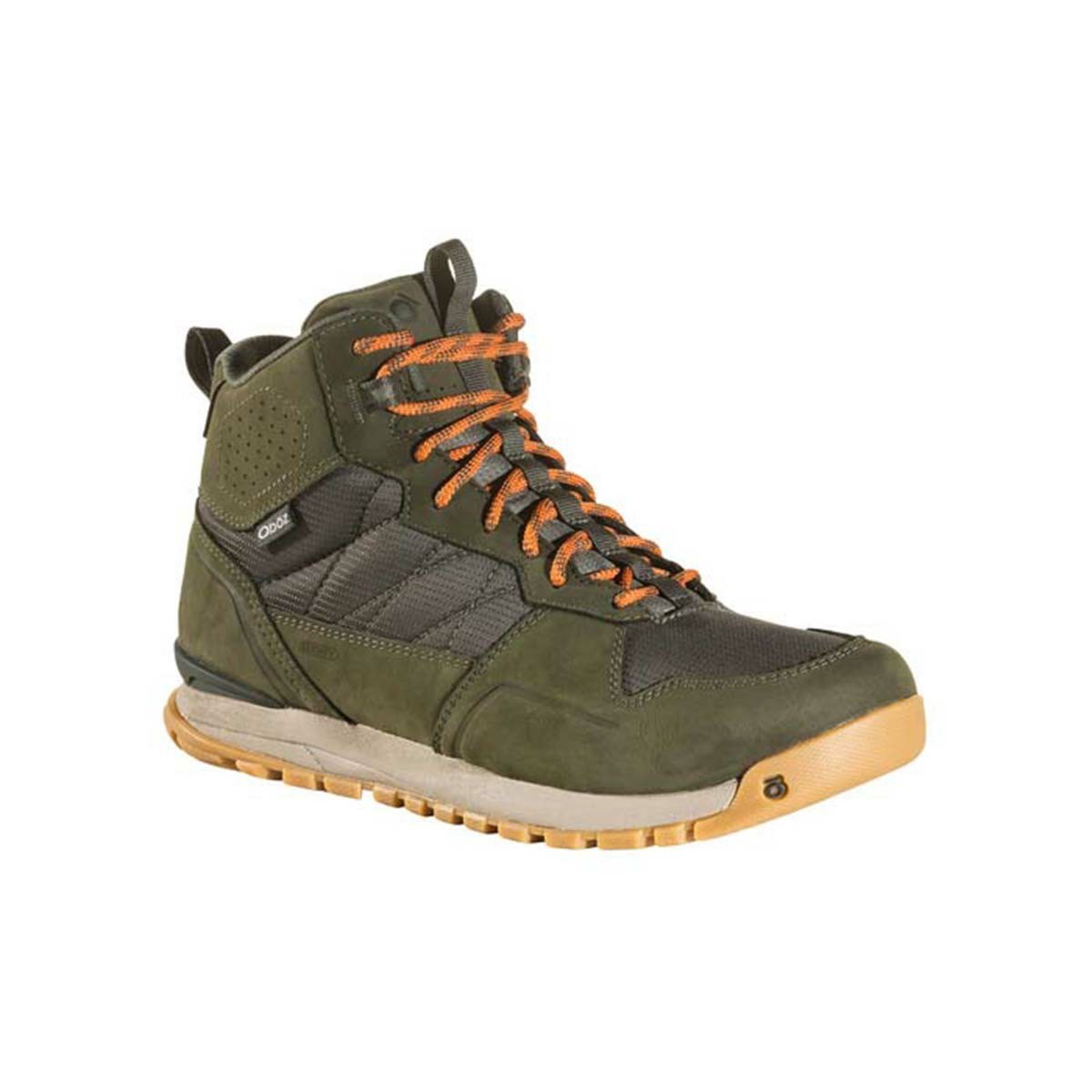 Men\'s Oboz Bozeman Mid Waterproof Walking Shoes Deep Green | HU5134086