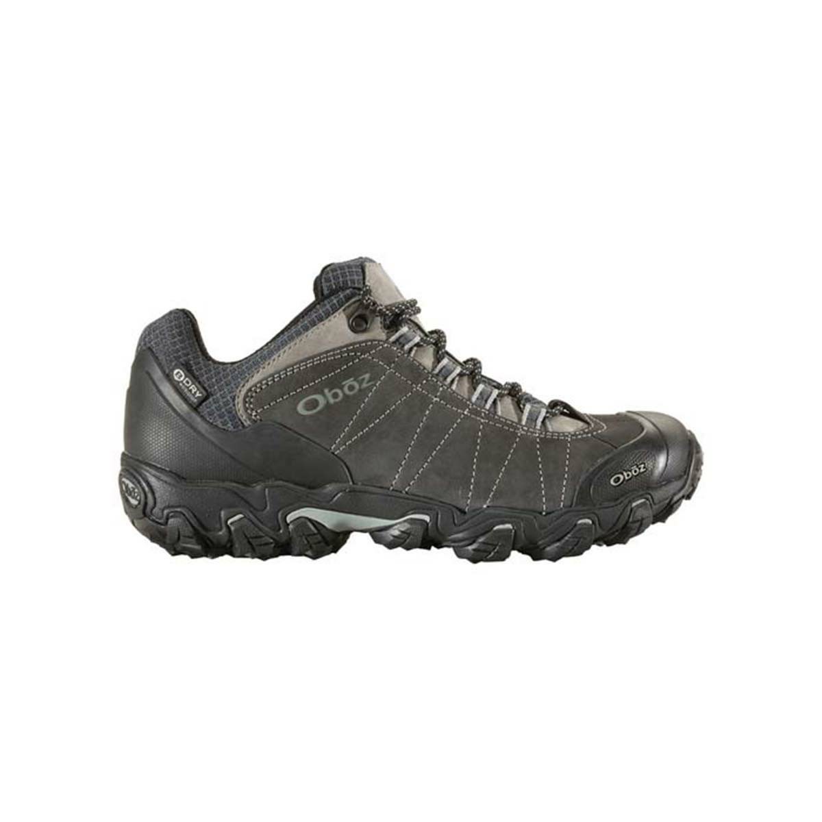 Men\'s Oboz Bridger Low Waterproof Hiking Boots Dark Grey | LN7148026