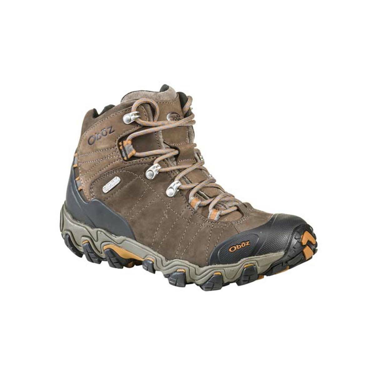 Men's Oboz Bridger Mid Waterproof Hiking Boots Brown | BD5436217