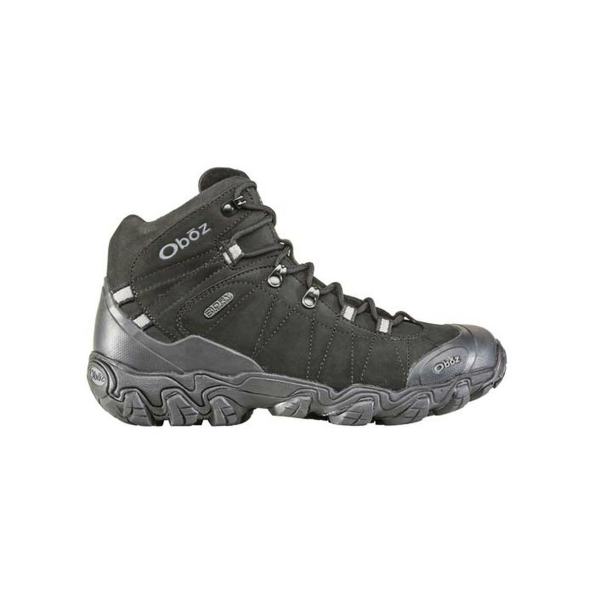 Men's Oboz Bridger Mid Waterproof Hiking Boots Black | BM5329846