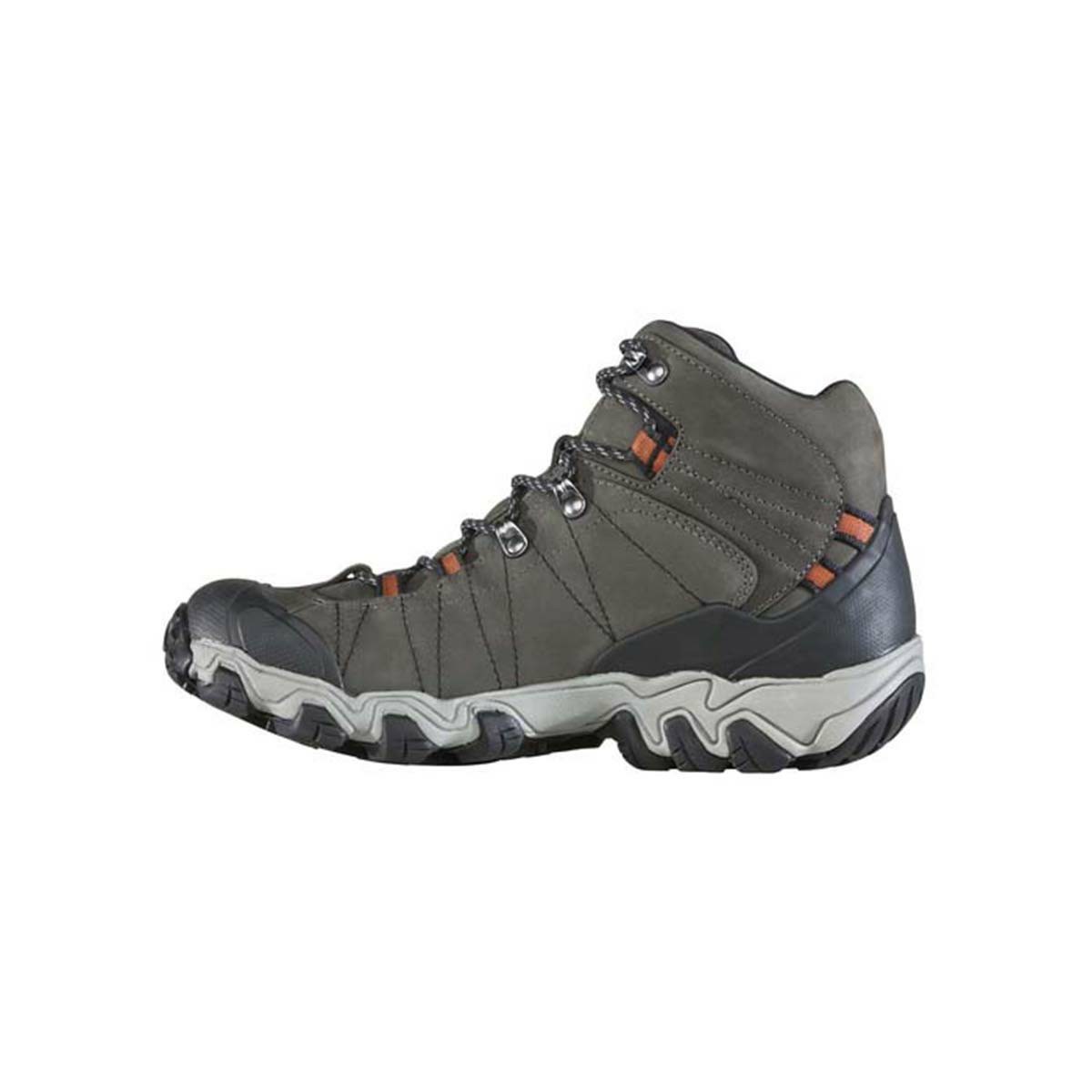 Men's Oboz Bridger Mid Waterproof Hiking Boots Grey | KH6834079