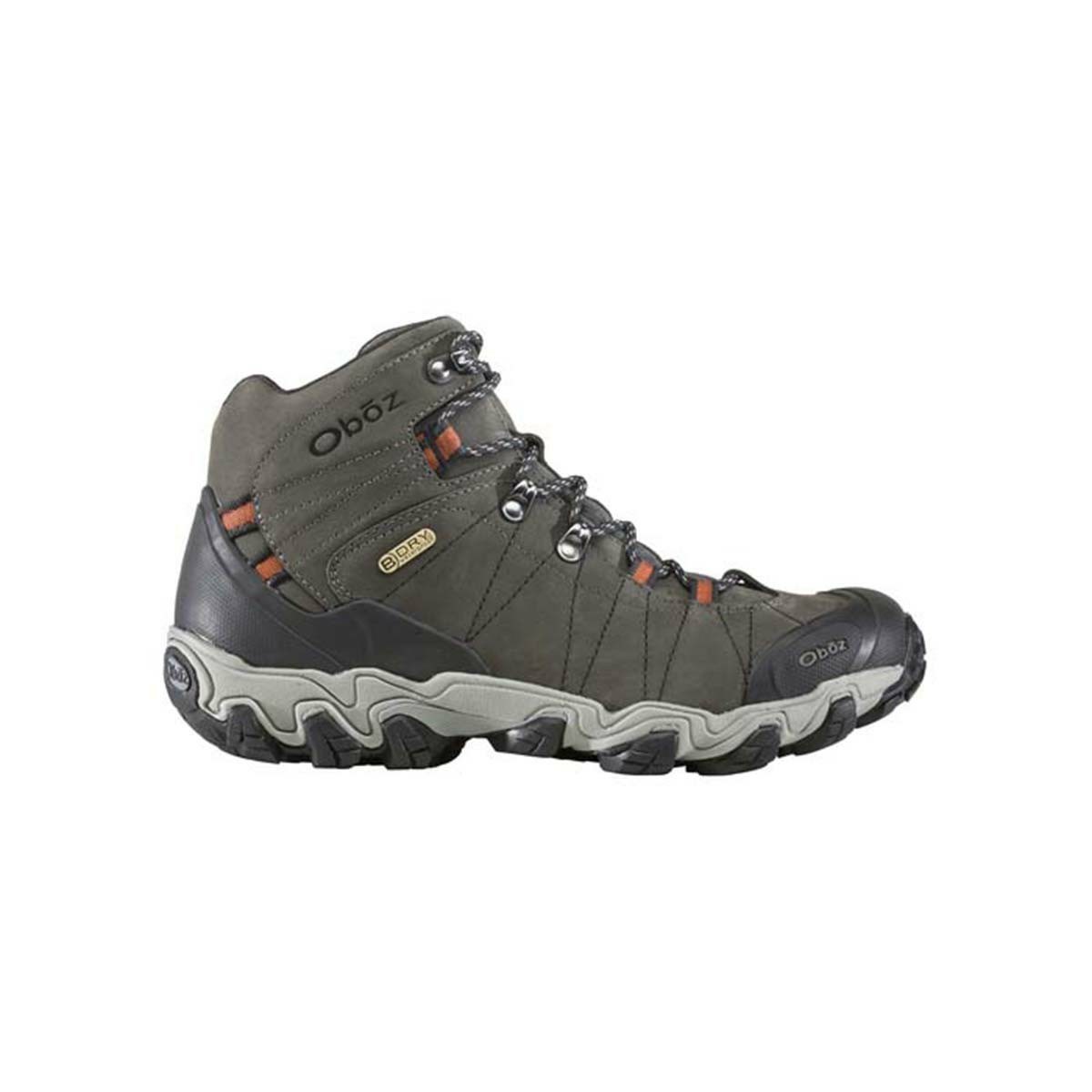 Men's Oboz Bridger Mid Waterproof Hiking Boots Grey | KH6834079