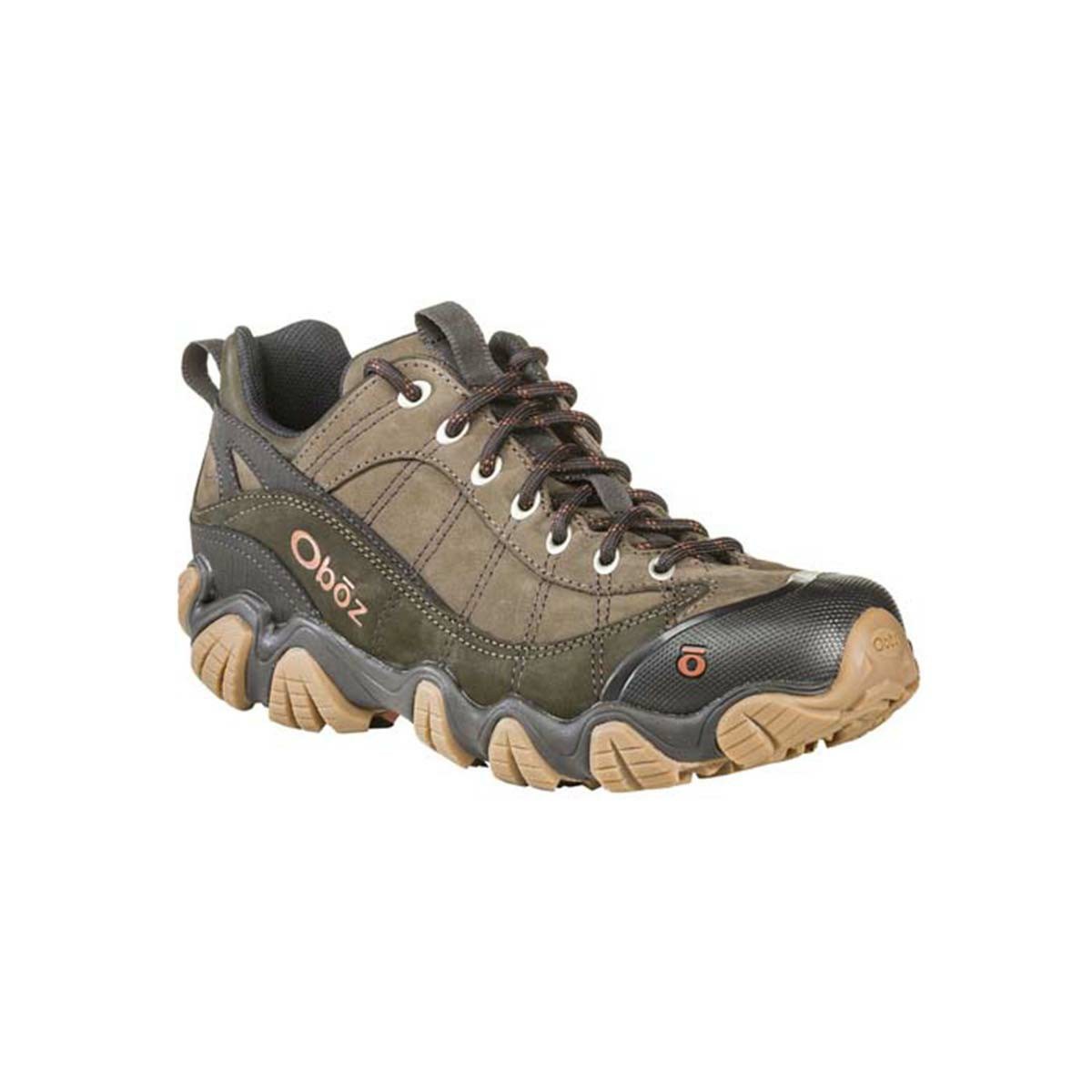 Men's Oboz Firebrand II Low Leather Hiking Shoes Grey | CR2879015