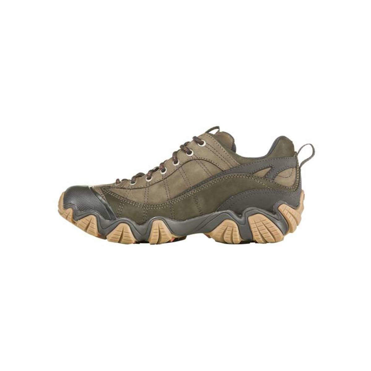 Men's Oboz Firebrand II Low Leather Hiking Shoes Grey | CR2879015