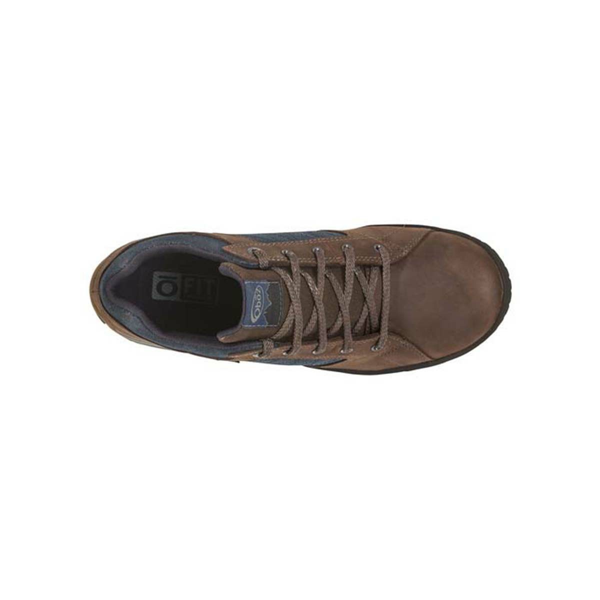 Men's Oboz Mendenhall Low Canvas Walking Shoes Blue | IK9187635