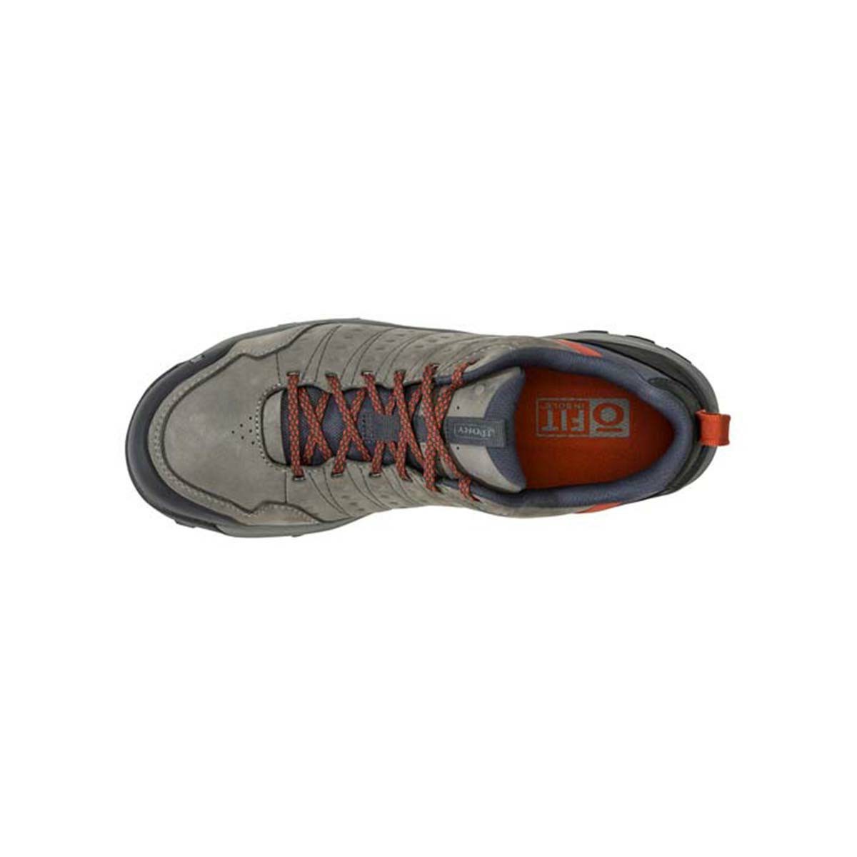 Men's Oboz Sypes Low Leather Waterproof Hiking Shoes Grey | KV7286190