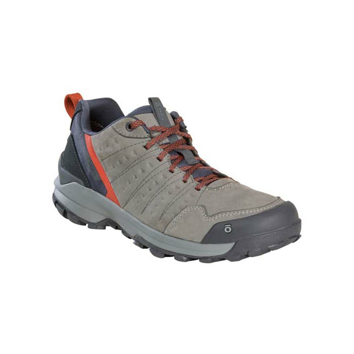 Men\'s Oboz Sypes Low Leather Waterproof Hiking Shoes Grey | KV7286190