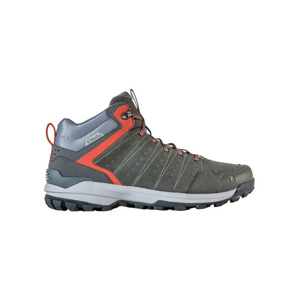 Men's Oboz Sypes Mid Leather Waterproof Hiking Shoes Grey | SO0249176