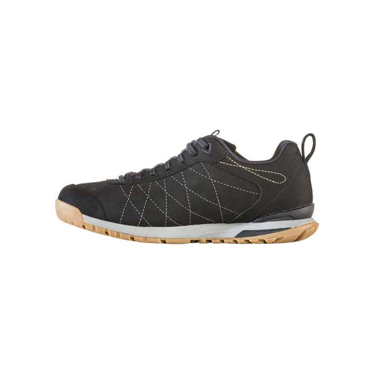 Women's Oboz Bozeman Low Leather Walking Shoes Black | HK4023578