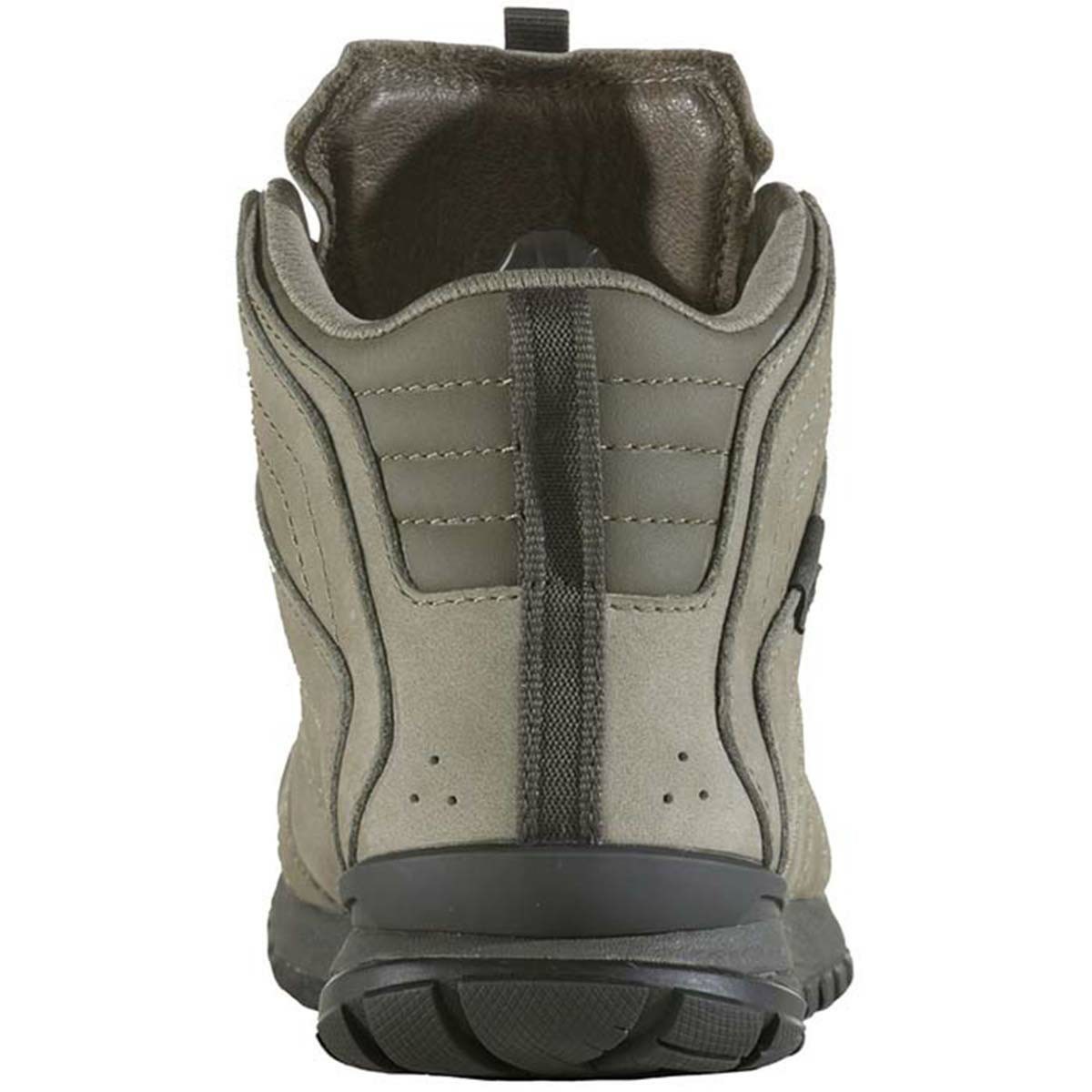 Women's Oboz Bozeman Mid Leather Waterproof Walking Shoes Olive | KR4578312