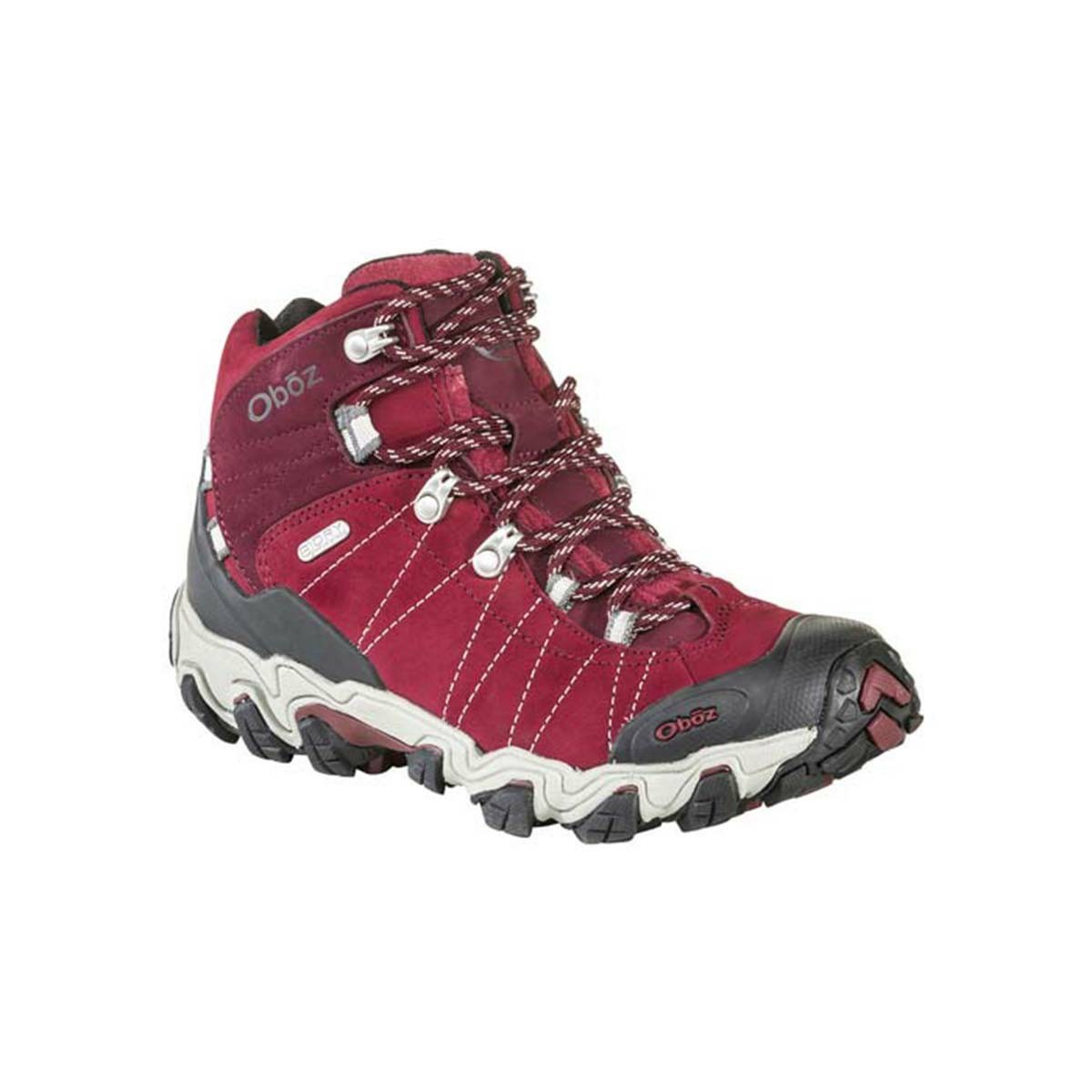 Women's Oboz Bridger Mid Waterproof Hiking Boots Red | YR7031624