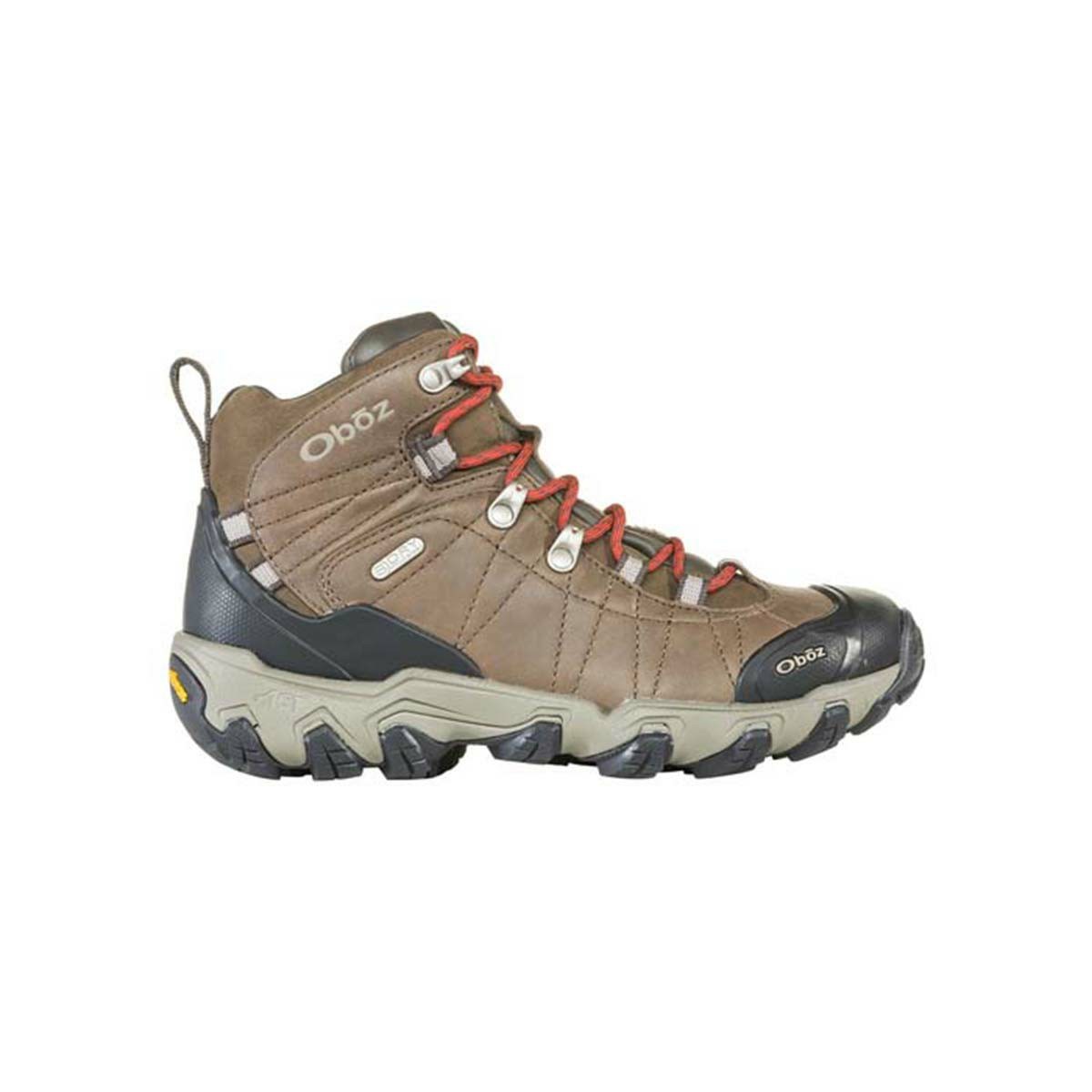 Women's Oboz Bridger Premium Mid Waterproof Hiking Boots Brown | NA7519063