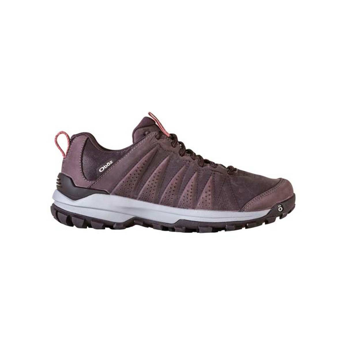 Women's Oboz Sypes Low Leather Waterproof Walking Shoes Purple | PJ7293458