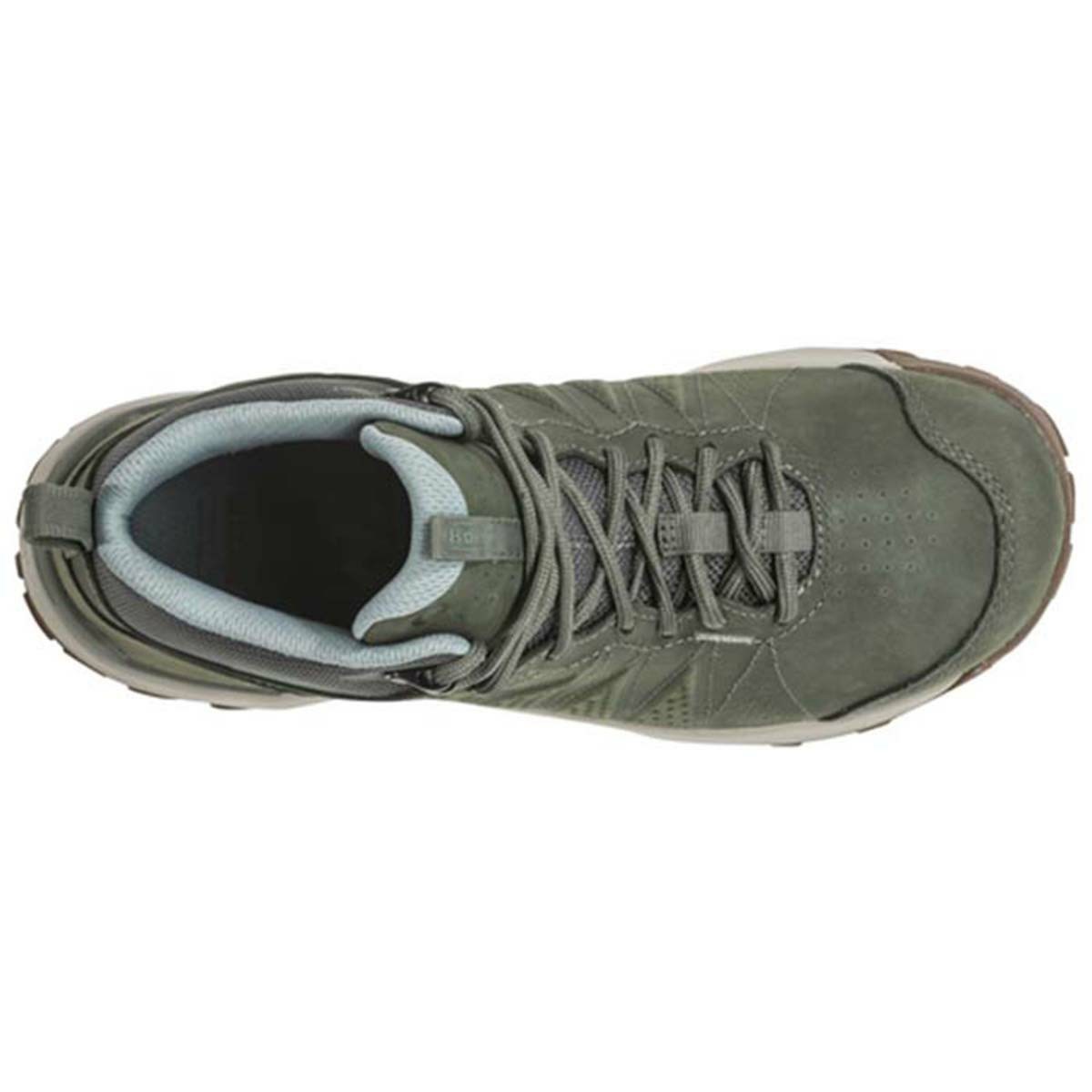 Women's Oboz Sypes Mid Leather Waterproof Walking Shoes Olive | HG0729684