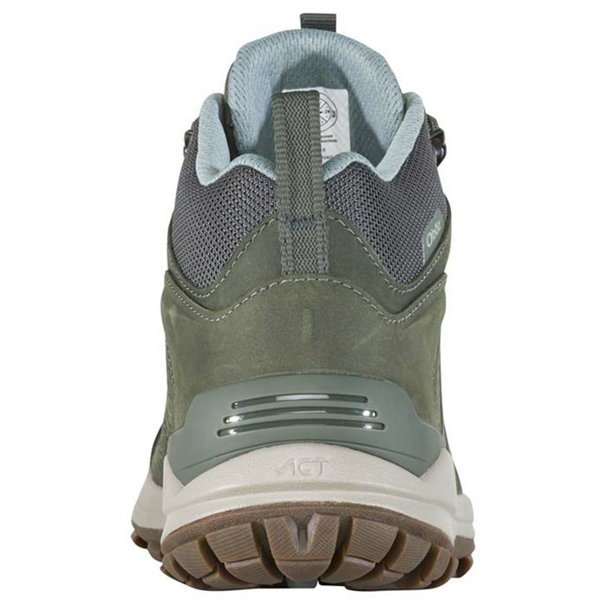 Women's Oboz Sypes Mid Leather Waterproof Walking Shoes Olive | HG0729684