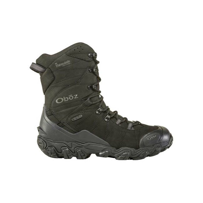 Men's Oboz Bridger 10" Insulated Waterproof Insulated Boots Black | CJ0634278