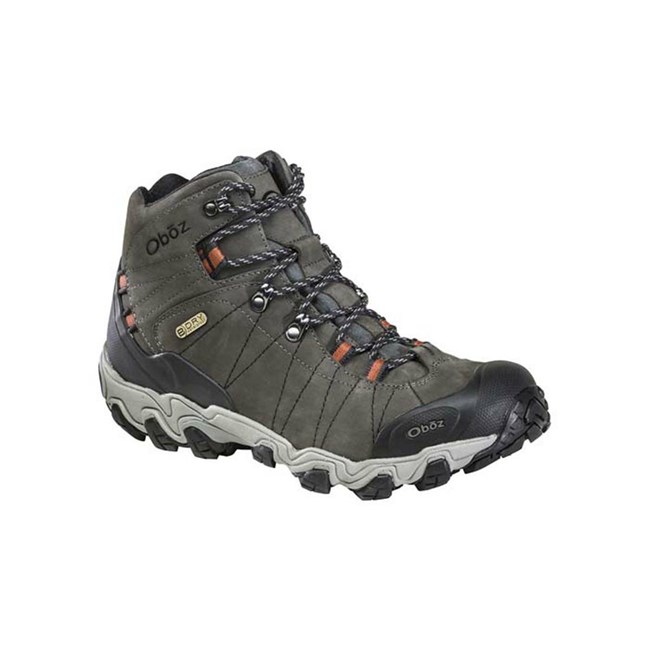 Men's Oboz Bridger Mid Waterproof Hiking Boots Grey | KH6834079