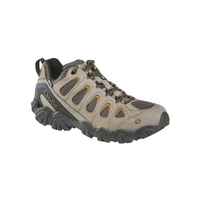 Men's Oboz Sawtooth II Low Waterproof Hiking Boots Olive / Grey | IN3490268