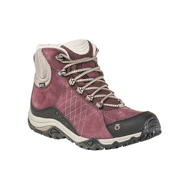 Women's Oboz Sapphire Mid Waterproof Hiking Boots Red | OI5340879