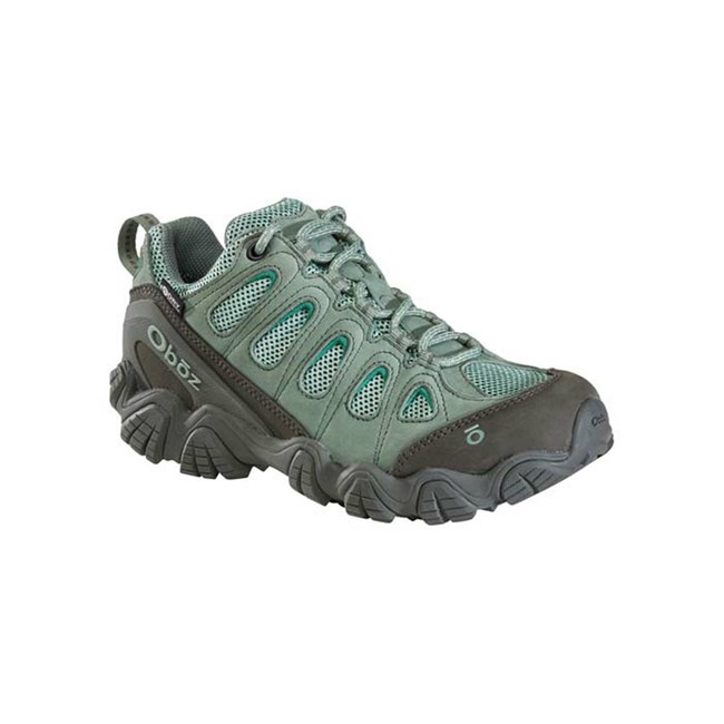 Women's Oboz Sawtooth II Low Waterproof Hiking Boots Green | VF0594137