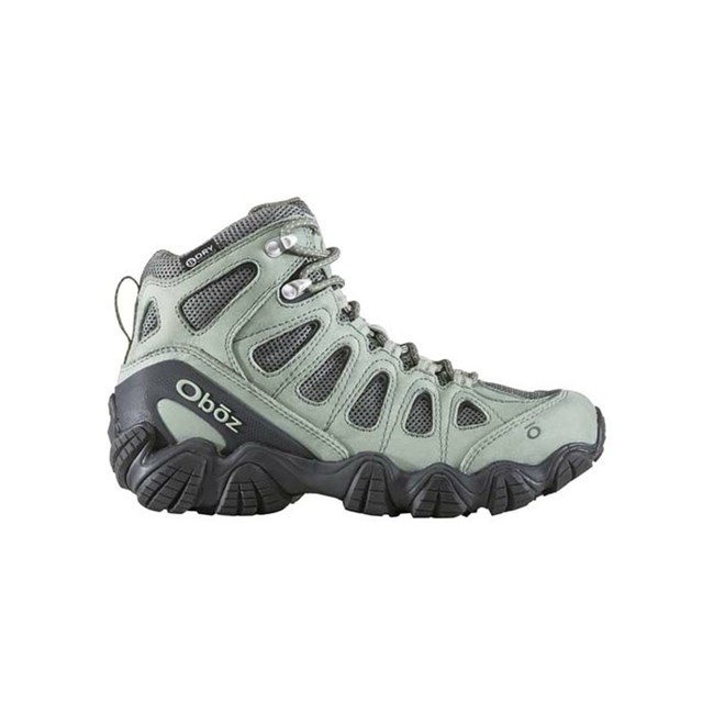 Women's Oboz Sawtooth II Mid Waterproof Hiking Boots Green | CW6172438