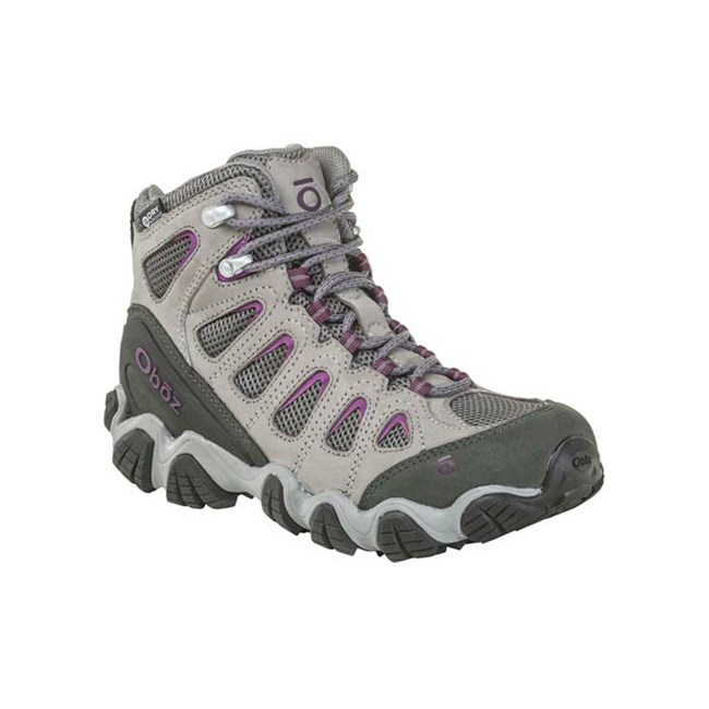 Women's Oboz Sawtooth II Mid Waterproof Hiking Boots Blue / Grey | RZ2836951