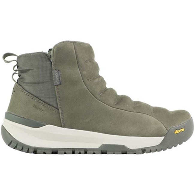 Women's Oboz Sphinx Mid Pull-On Insulated Waterproof Insulated Boots Olive | SX6948103